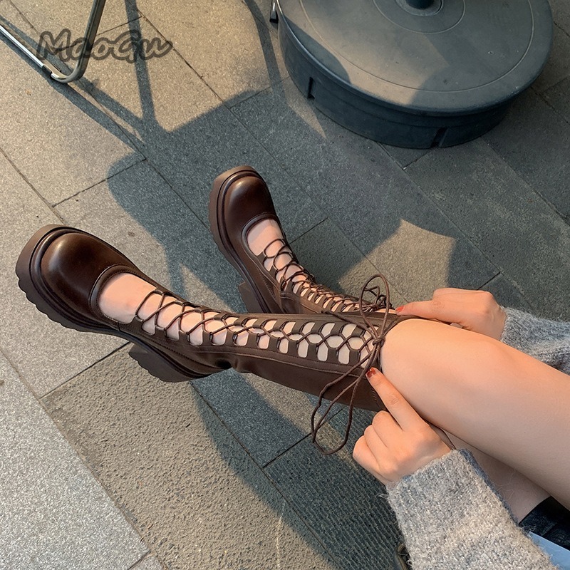 Summer Women Knee-High Boots F - Crossfit Outfit ulasan dan harga