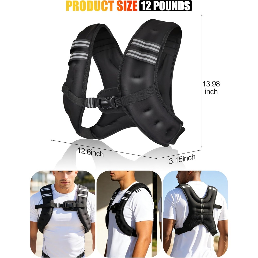 Fitness Weighted Vest Pre-Fill - Crossfit Vest ulasan dan harga