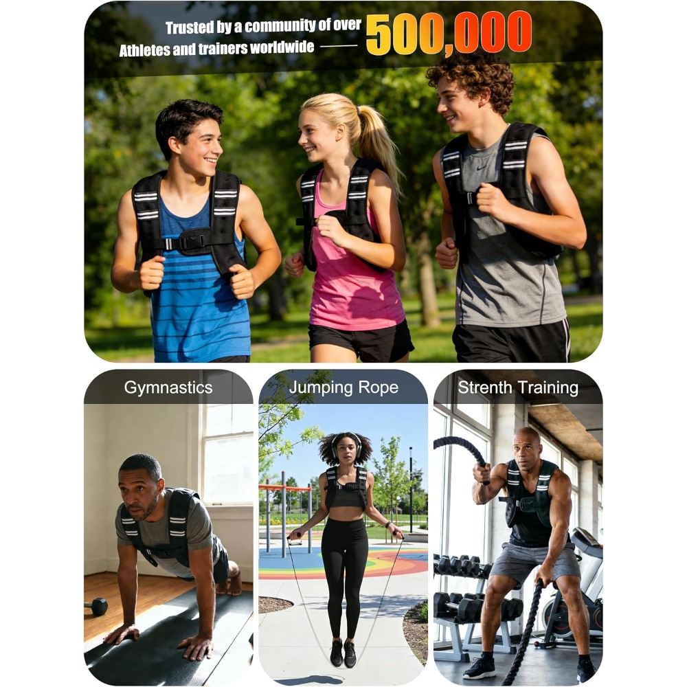 Fitness Weighted Vest Pre-Fill - Crossfit Vest ulasan dan harga